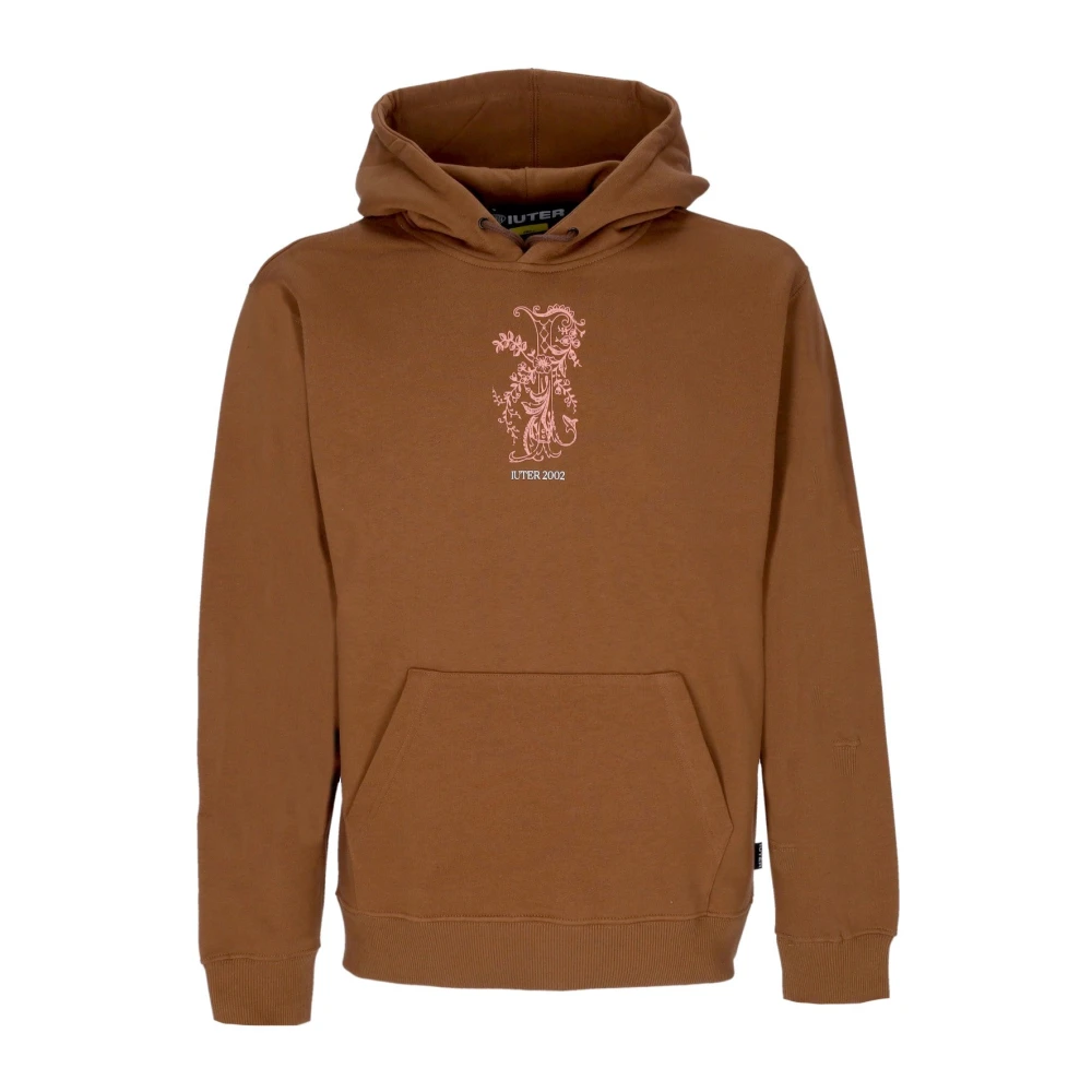 Iuter Bruine hoodie met kangoeroezak Brown Heren
