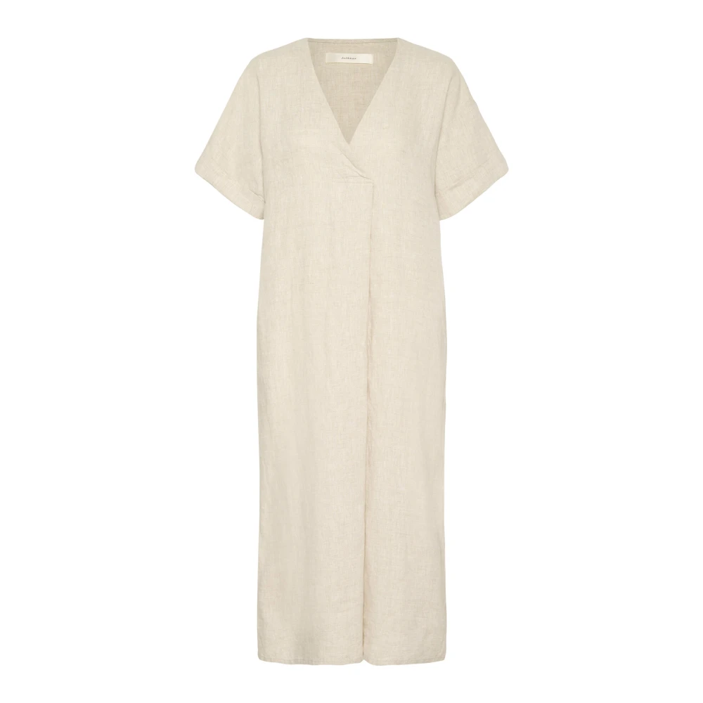 InWear Haze Melange Jurk met Wijde Mouwen Beige Dames