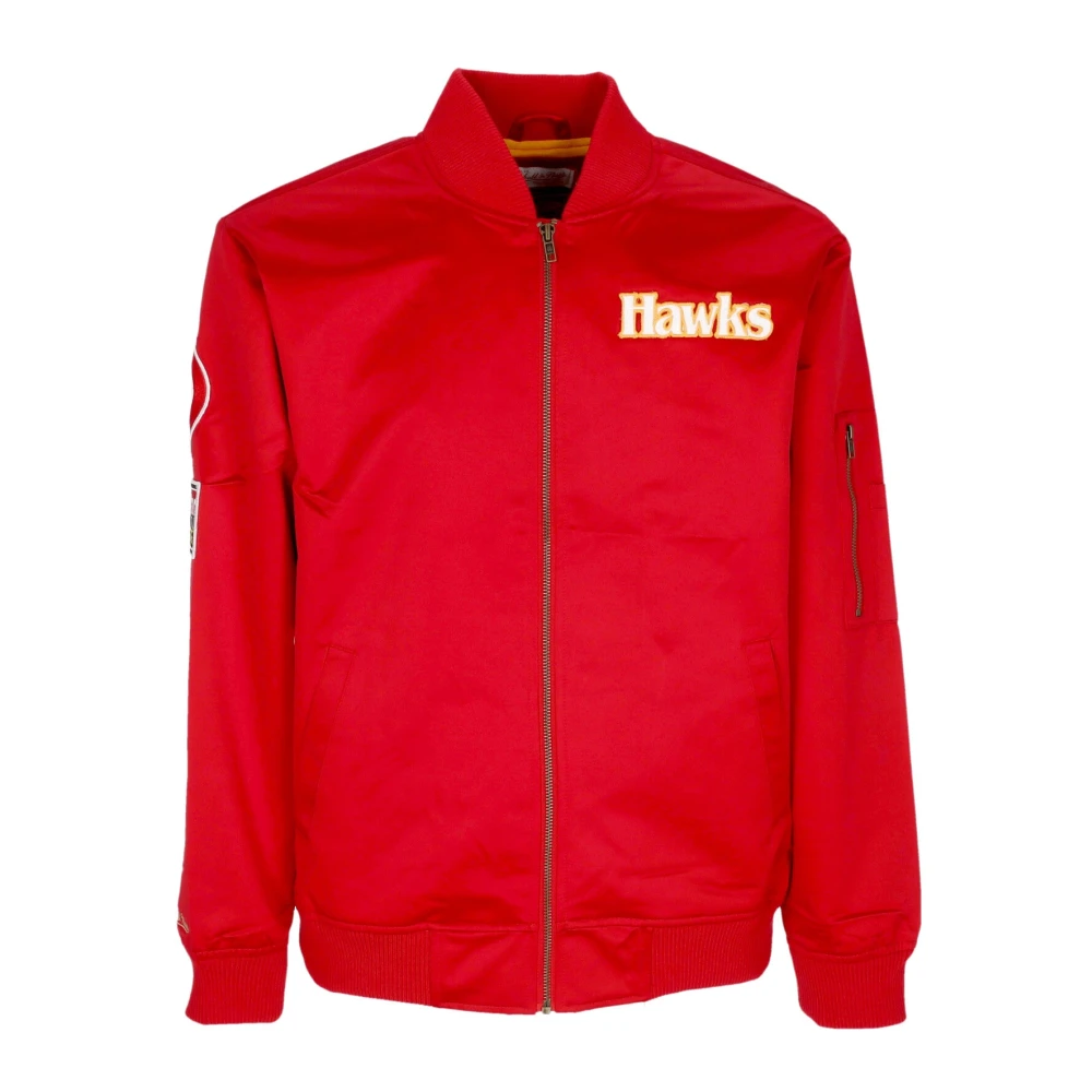 Mitchell & Ness NBA Lichtgewicht Satijnen Bomberjack Red Heren