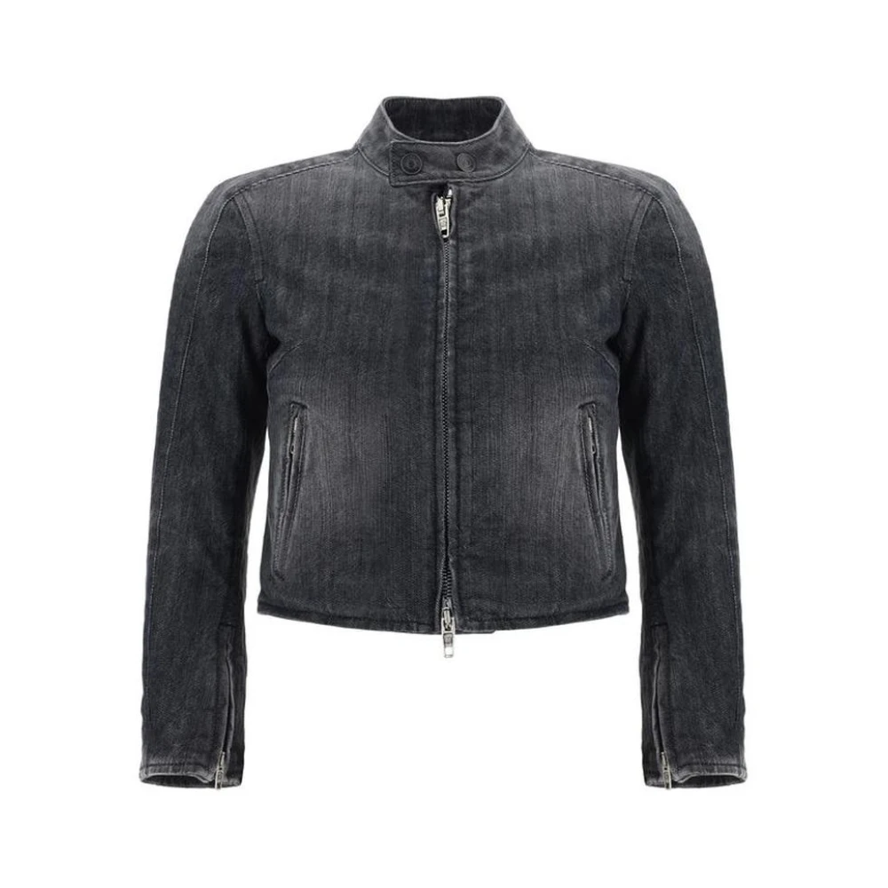 Balenciaga Gewatteerde Denim Racer Jack Black Dames