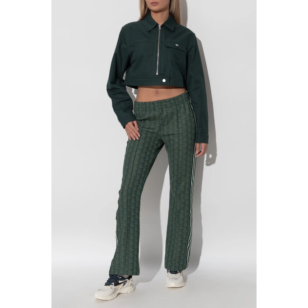 Lacoste Jas met logo Green Dames