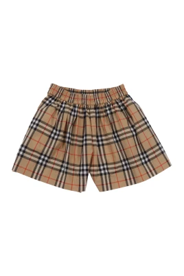 Rutiga bomullsshorts