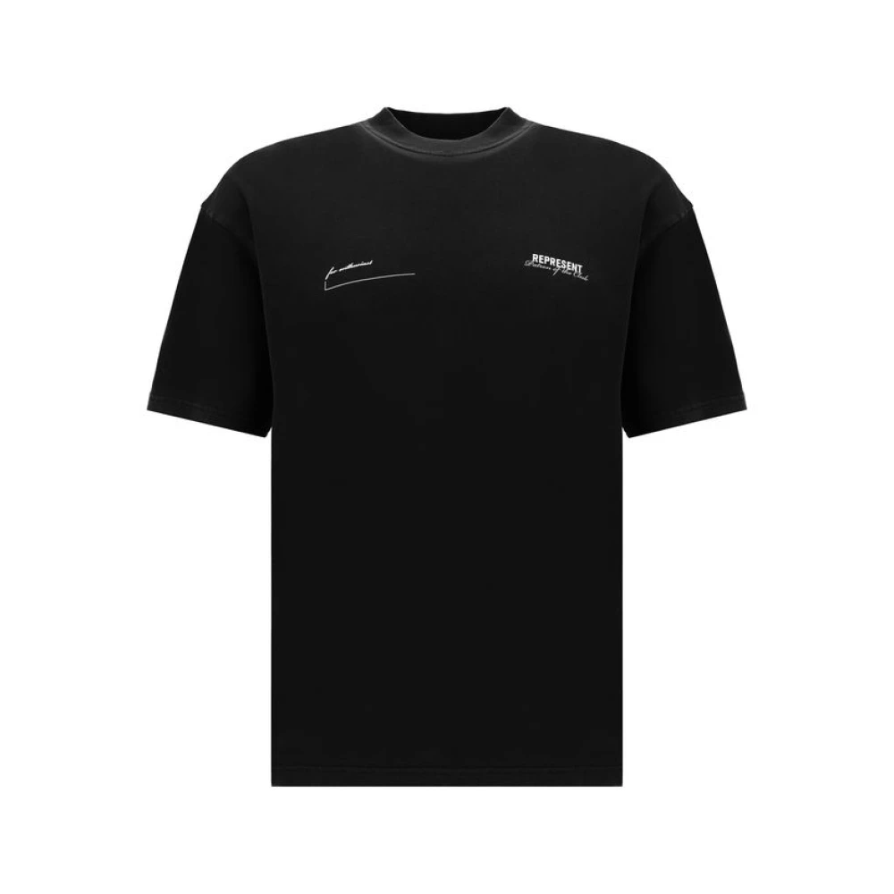 Represent Monogram Katoenen T-shirt Black Heren