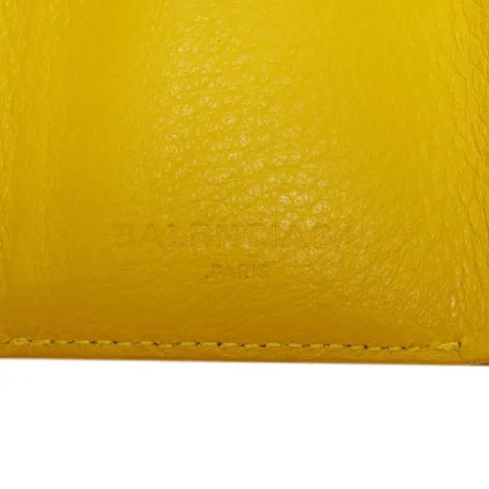 Balenciaga Vintage Pre-owned Leather wallets Yellow Dames