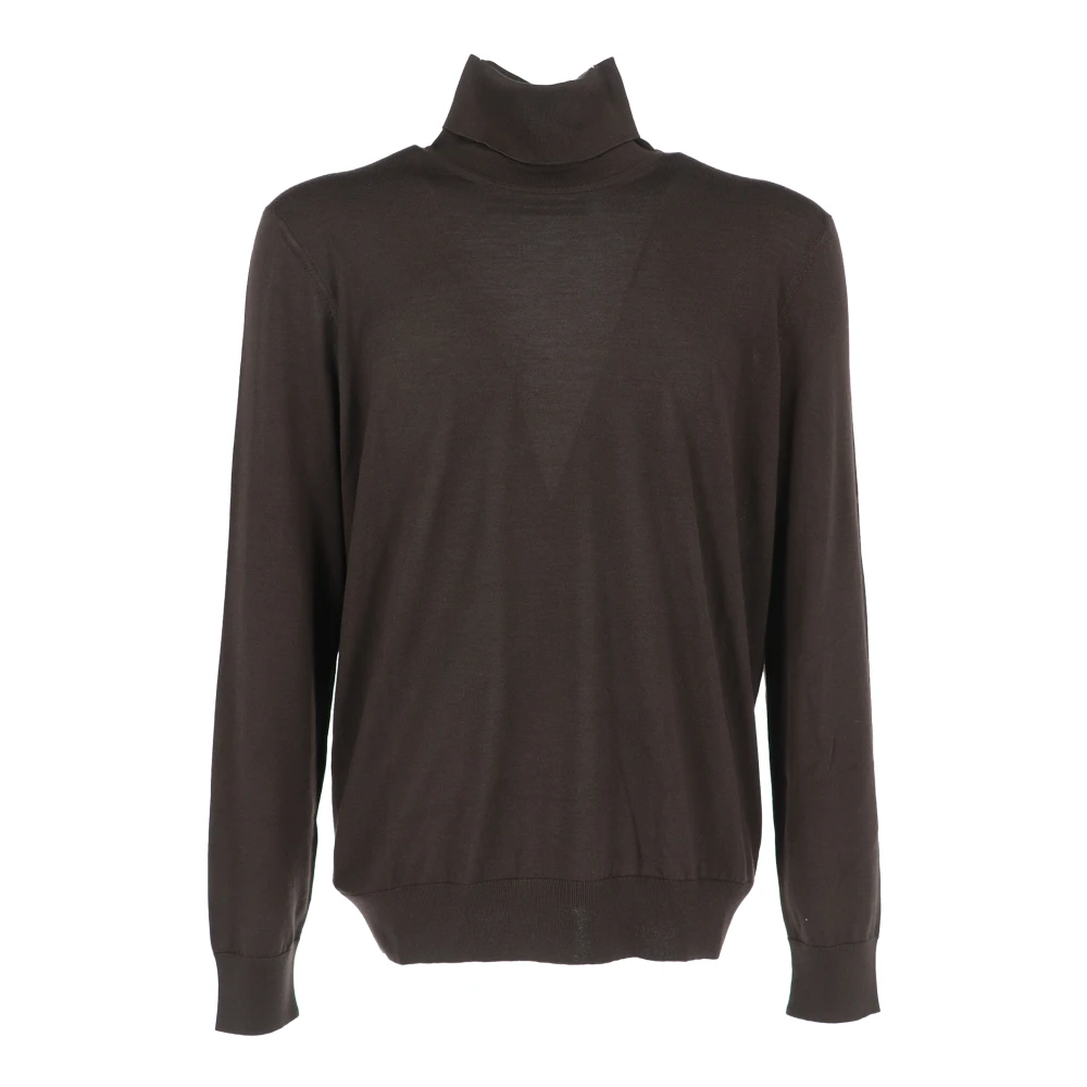 Ermenegildo Zegna Stijlvolle Turtleneck Sweater Beige Heren