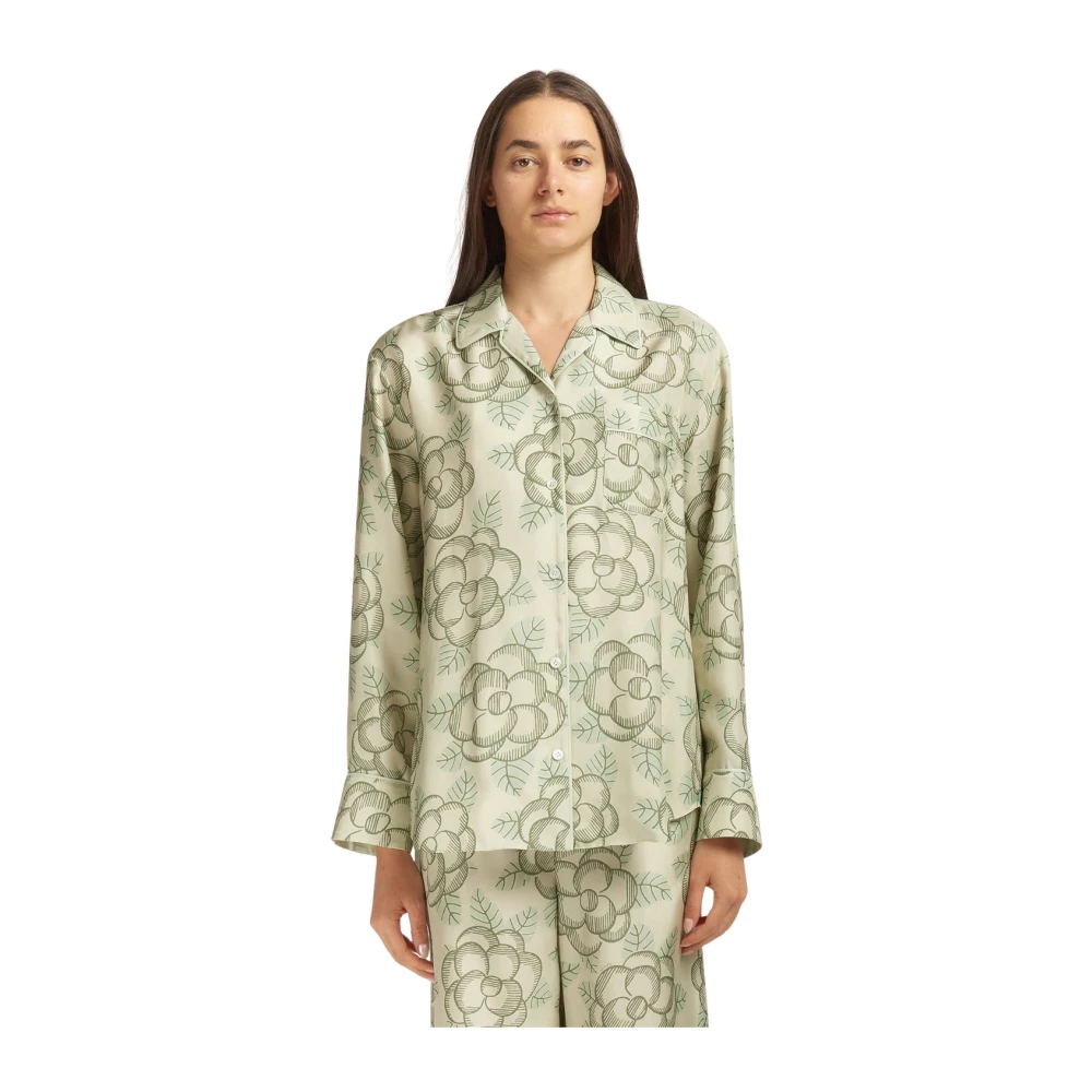 Marni Femme Multicolor Blouses Et Chemises, E, Taille: 38 Fr Chemise À Imprimé Floral