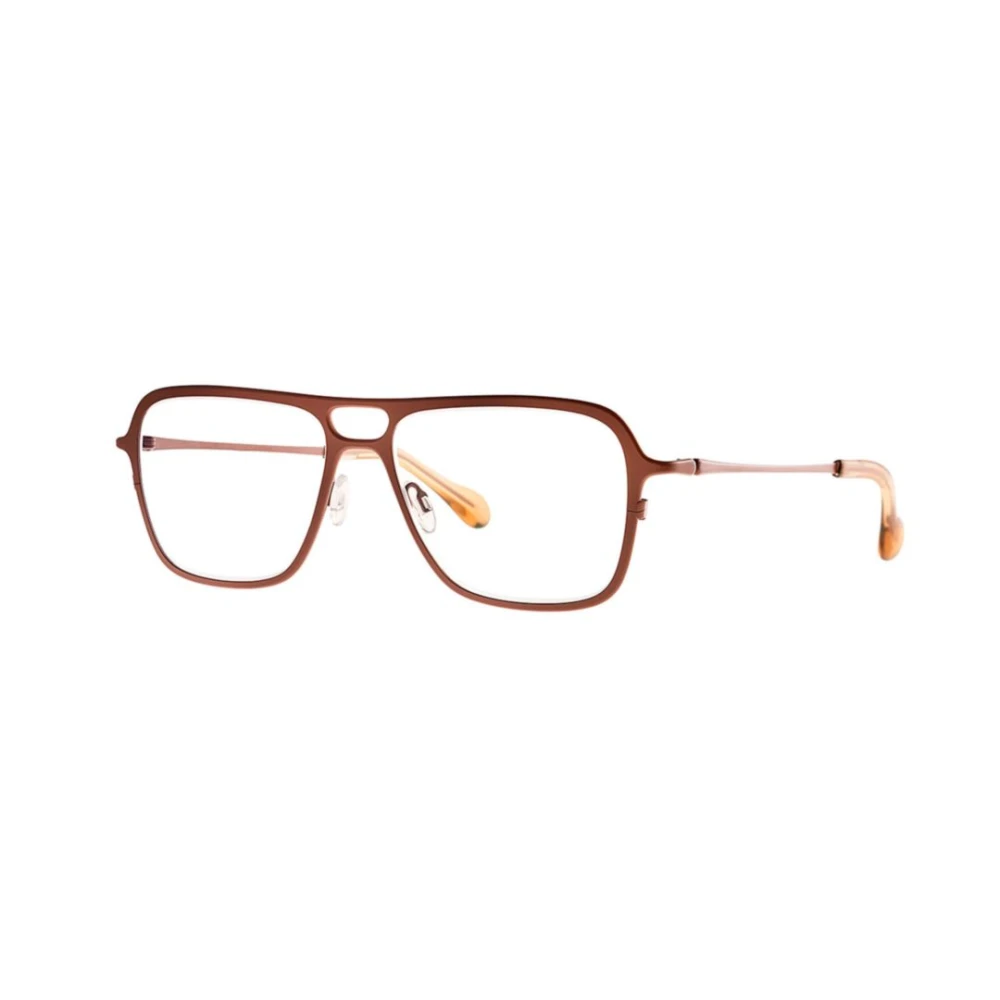 Theo Unisex Brown Glasses, 58 Mm, Optical Frame