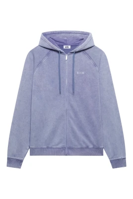Stonewashed Full-Zip Sweatshirt