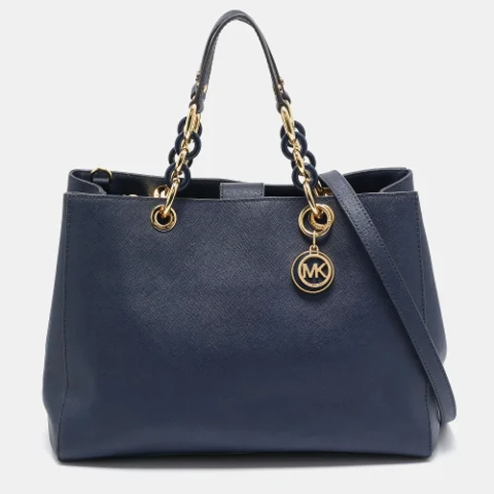 Michael Kors Pre-owned Leather totes Blue Dames
