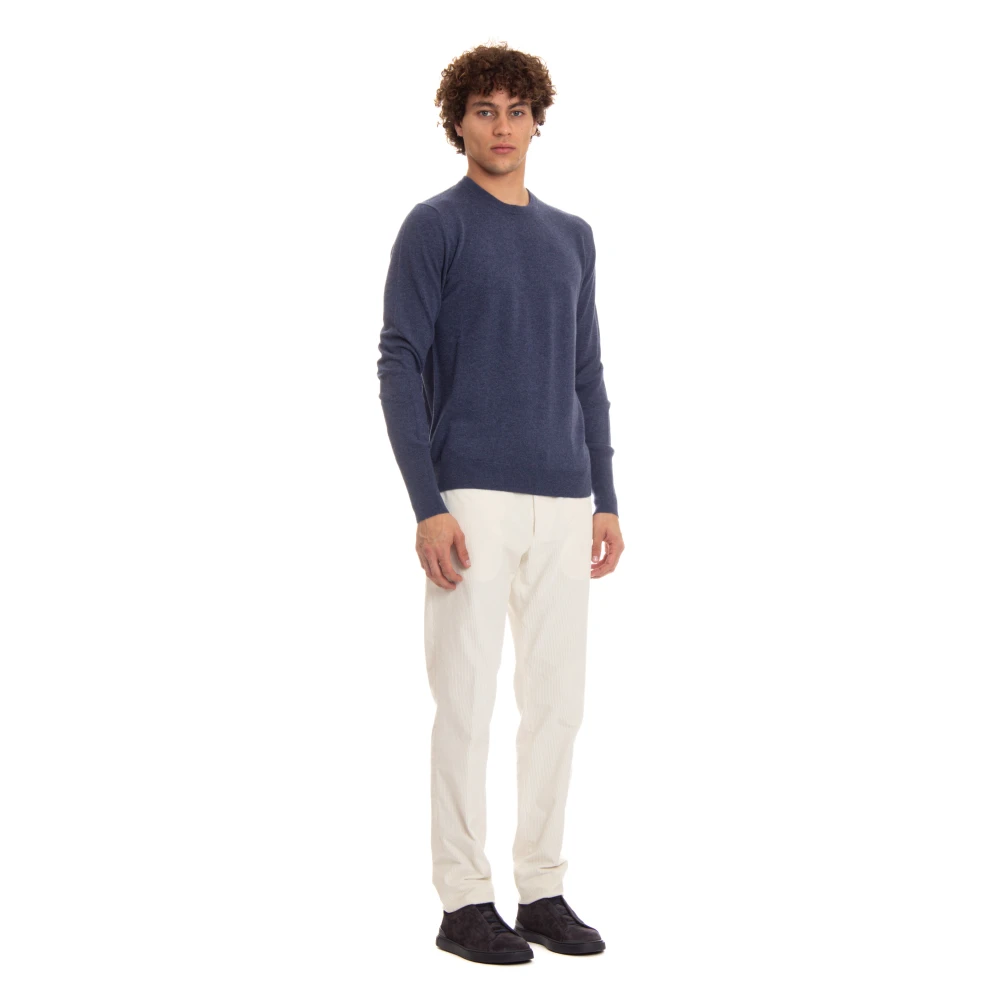 Ballantyne Kasjmier Wintertrui Blue Heren