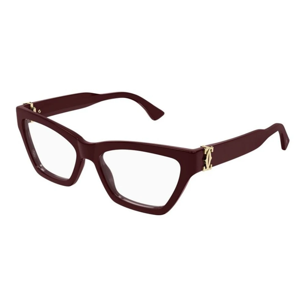 Cartier Red Glasses, Female, 56 Mm, Cat Eye Eyeglasses