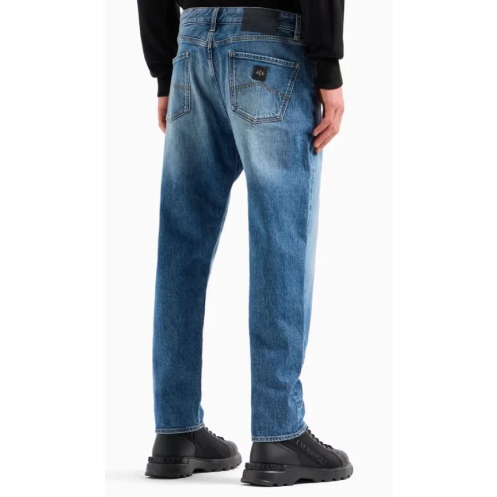 Armani Exchange Heldere Blauwe Jeans voor Mannen Blue Heren