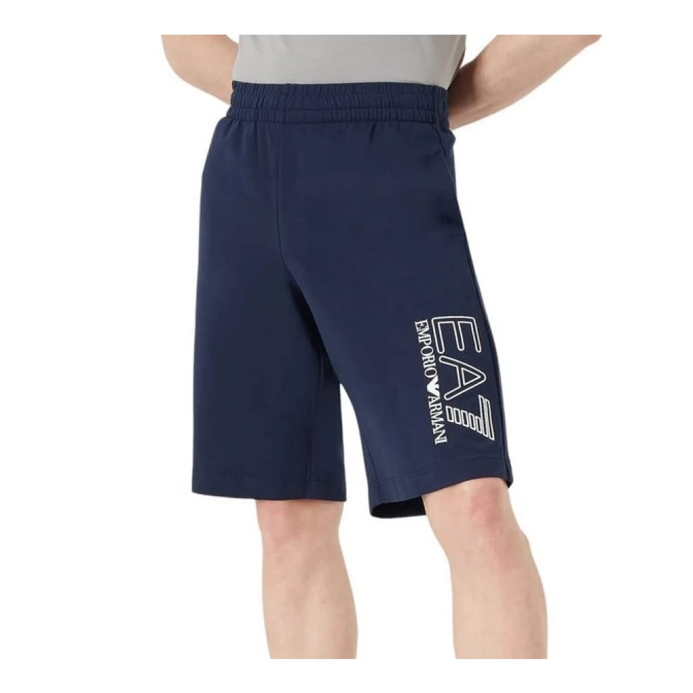 Emporio Armani Blauwe Casual Shorts voor Heren Blue Heren