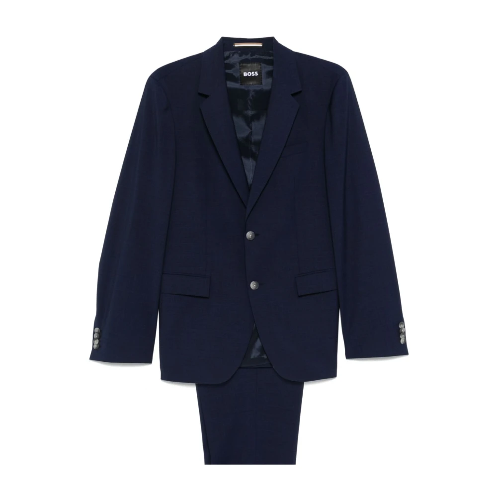Boss Navy Blauw Single-Breasted Pak Blue Heren