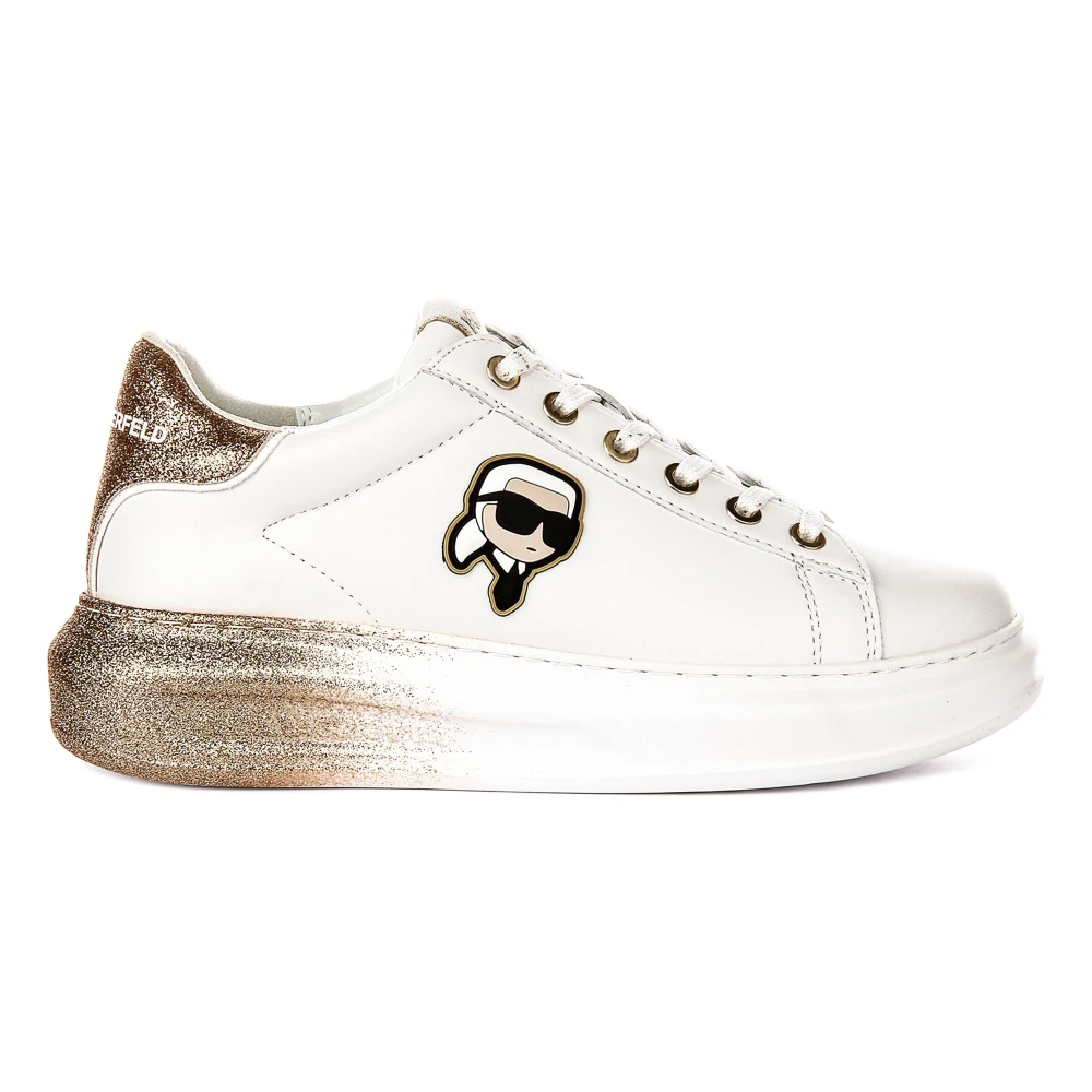 Karl Lagerfeld White Sneakers, Female, 4 Uk, Kapri Ombre Trainers