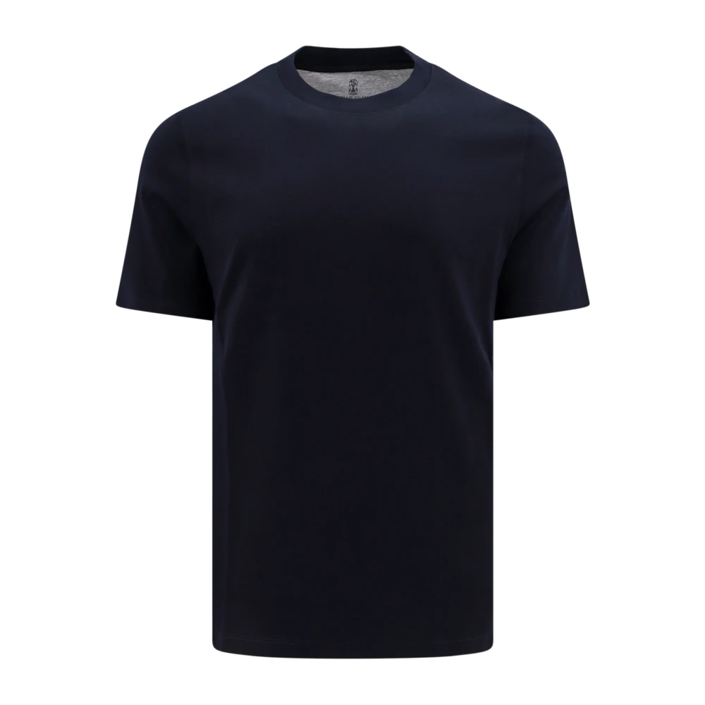 Brunello Cucinelli Blue T-Shirts, Male, 2XL, T-Shirts And Polos With Short Sleeves