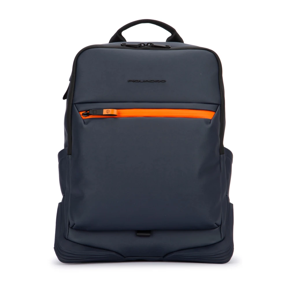 Piquadro Stijlvolle Laptop Rugzak met 2 Comparti ten Blue Unisex