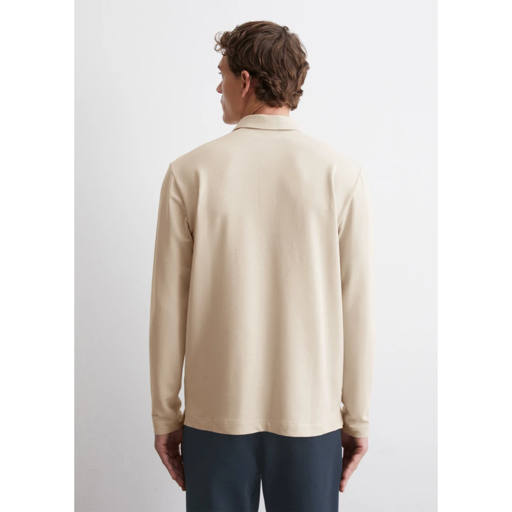 Marc O'Polo Lange mouw regular Beige Heren
