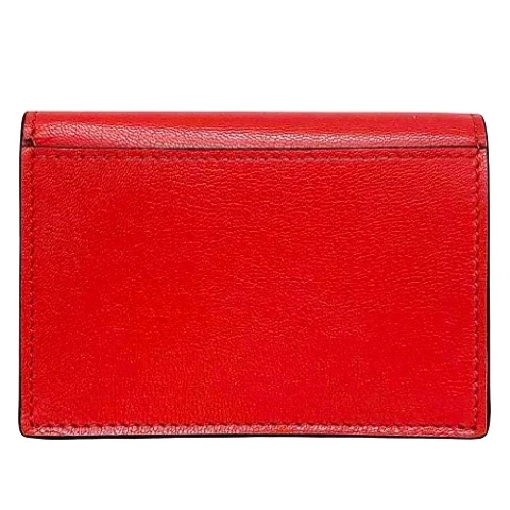 Givenchy Pre-owned Leather wallets Red Dames