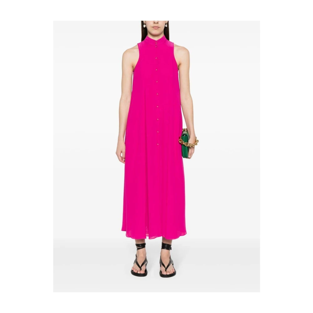 Emporio Armani Roze & Paarse Elegante Jurk Pink Dames