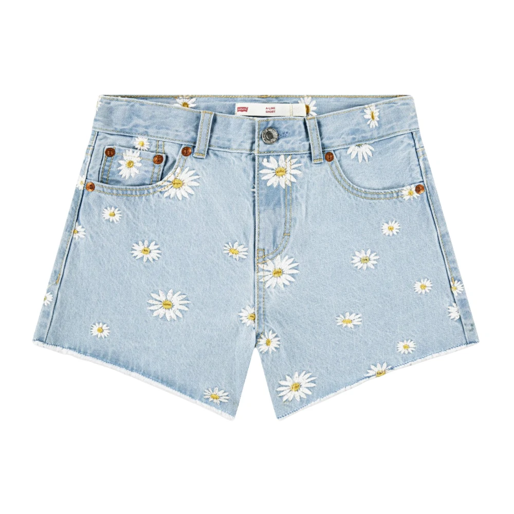 Levi's Girls Blue Shorts, 16 Y, Lvg Daisy Denim A Line Short