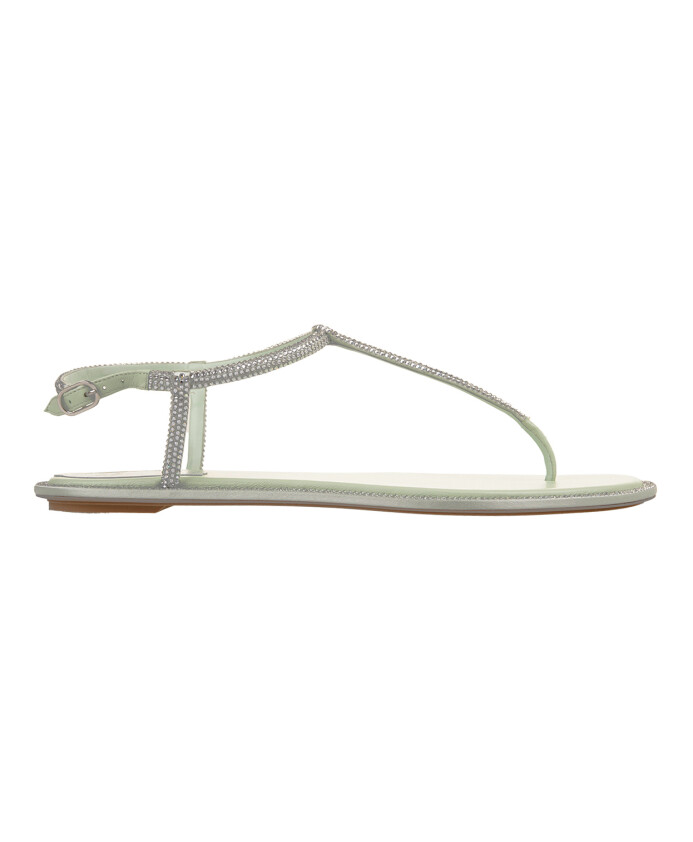 sandales-en-cuir-vert-avec-bijoux