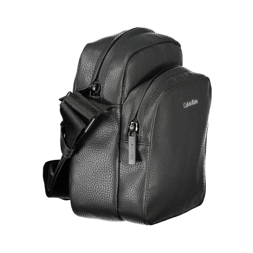 Calvin Klein Zwarte Polyester Schoudertas Black Heren