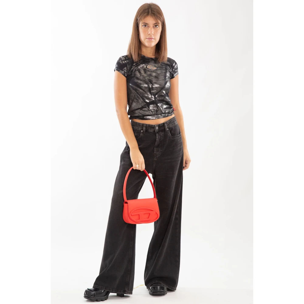 Diesel Zwarte Was Relaxed Jeans 1996 Stijl Black Dames