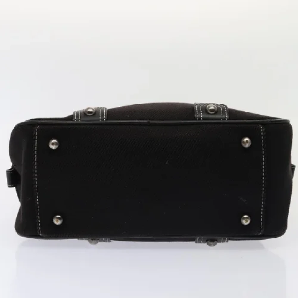 Burberry Vintage Pre-owned Canvas handbags Black Dames