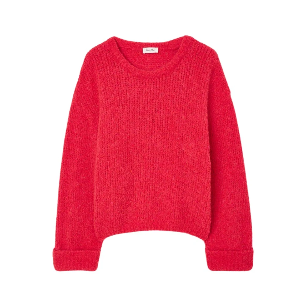 American vintage Chunky Ronde Hals Sweater Zolly Pink Dames
