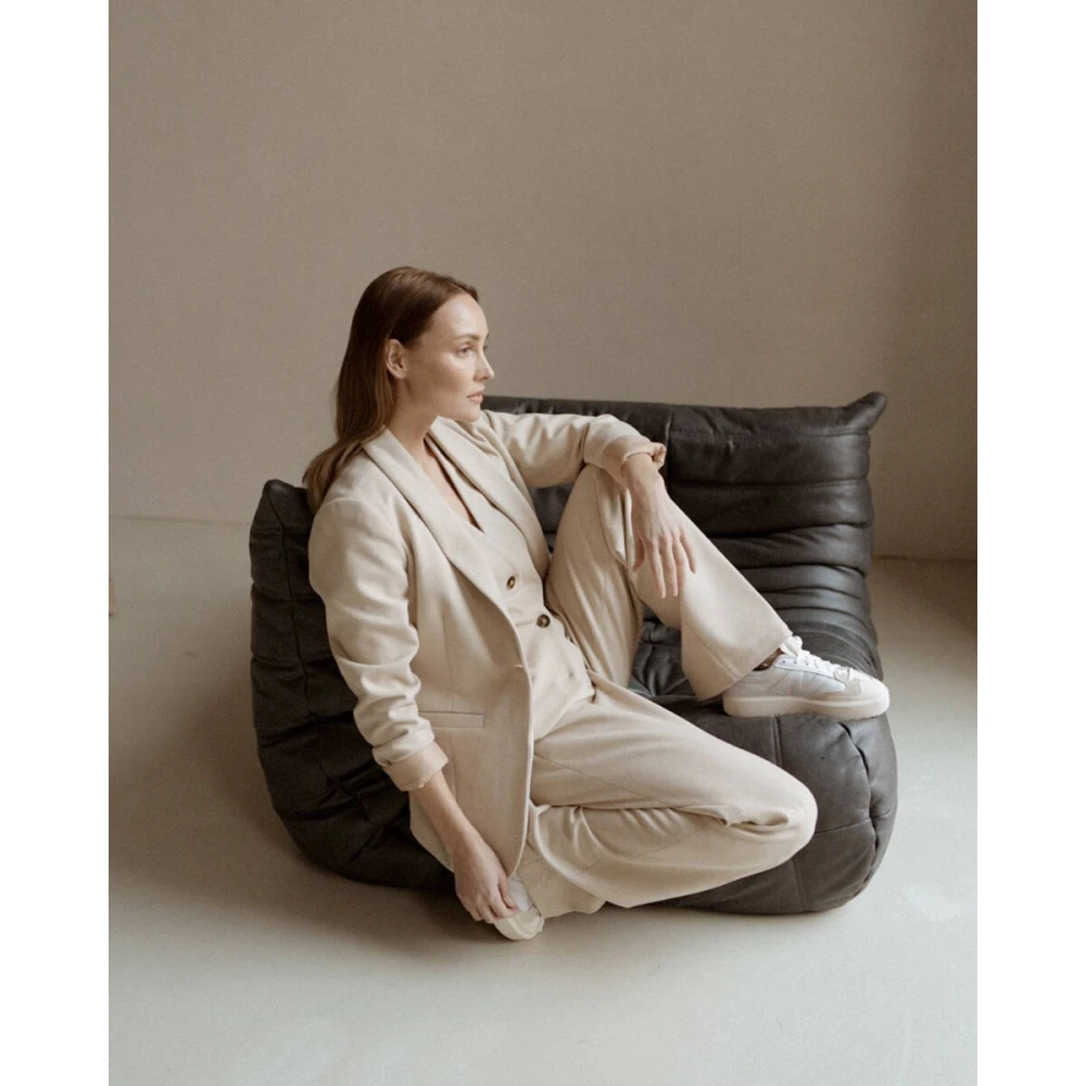 Aimée the Label FeddeA Broek Beige Dames
