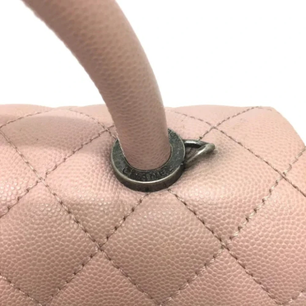Chanel Vintage Pre-owned Leather chanel-bags Pink Dames