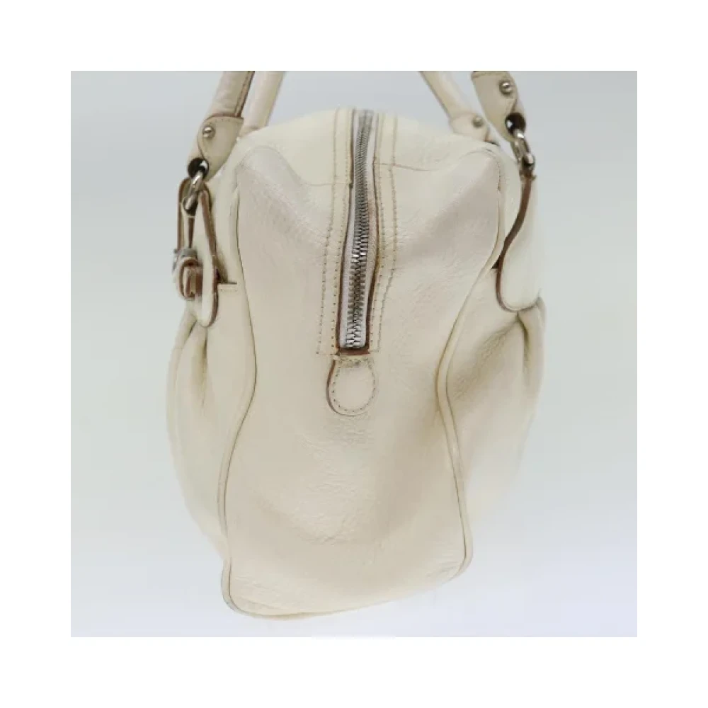Salvatore Ferragamo Pre-owned Leather shoulder-bags White Dames