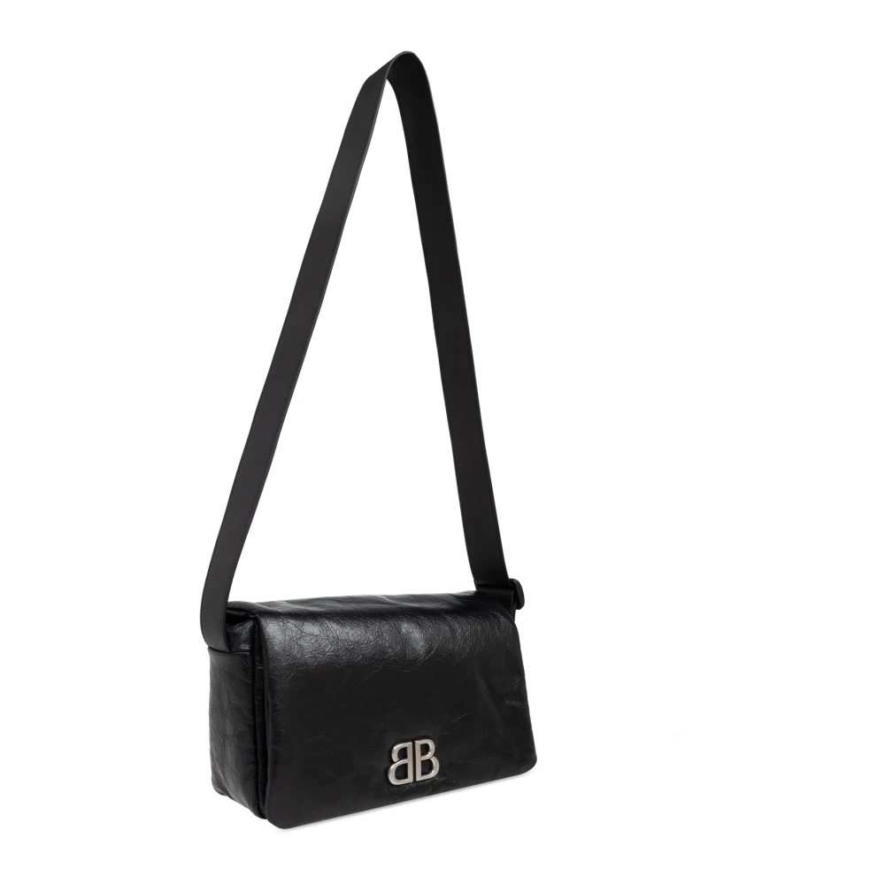 Balenciaga Schoudertas Monaco Small Black Heren