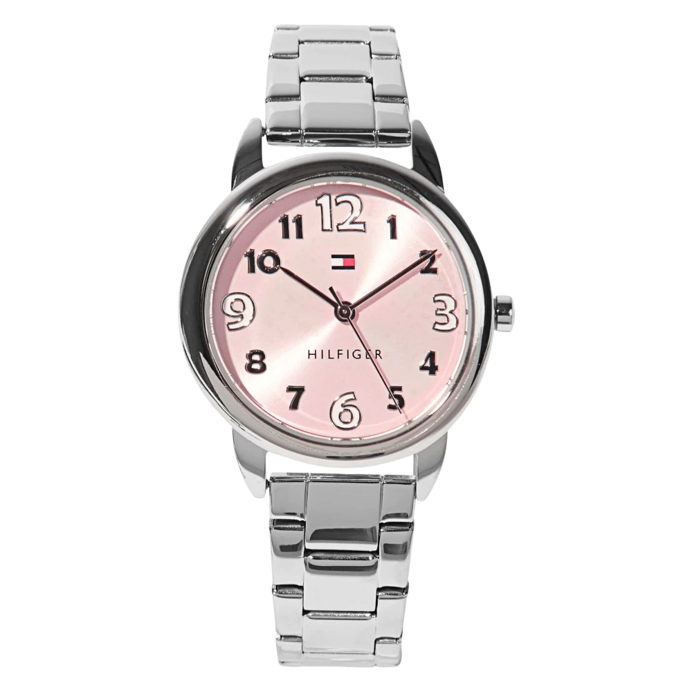 Tommy Hilfiger Girls Gray Watches, One Size, Metal Strap Watch