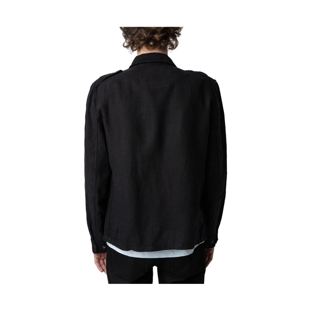 Zadig & Voltaire Stijlvolle Jas voor Heren Black Heren