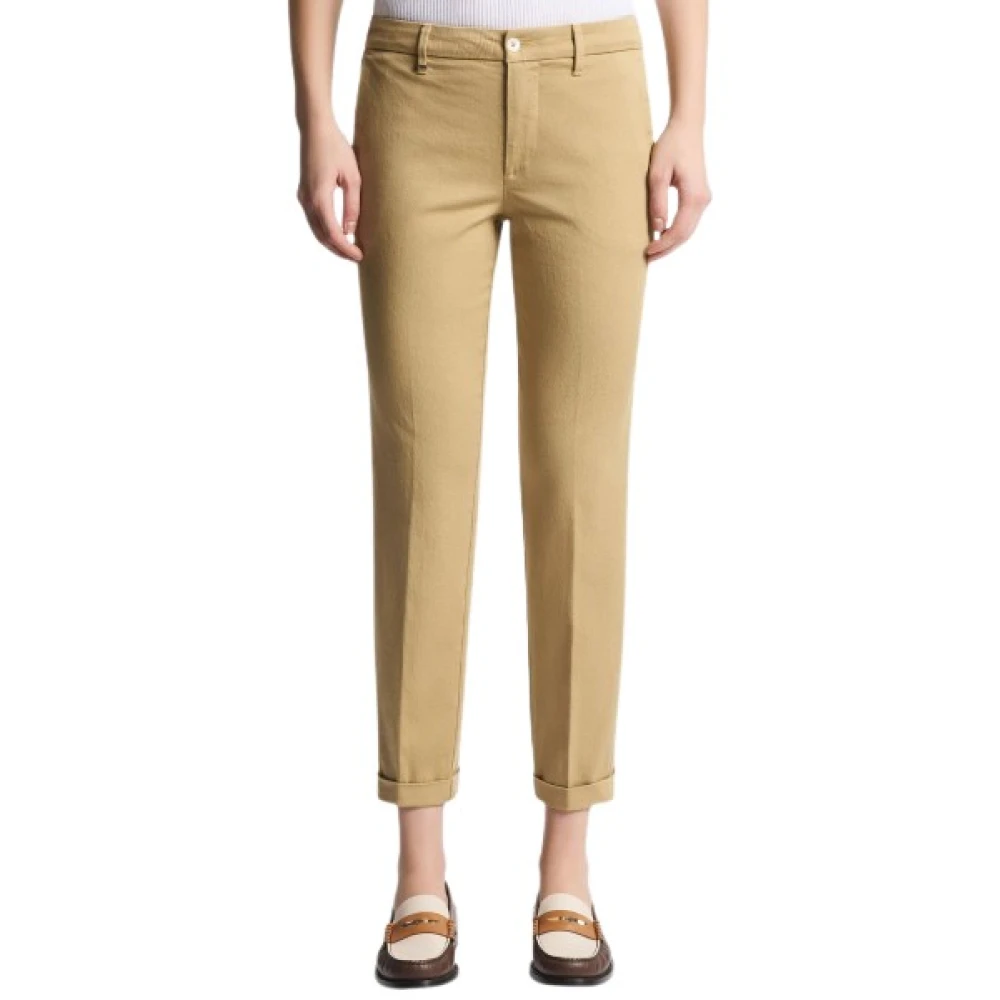 Fay Women's Beige Pantalone - Cropped Trousers - W27 - Trousers