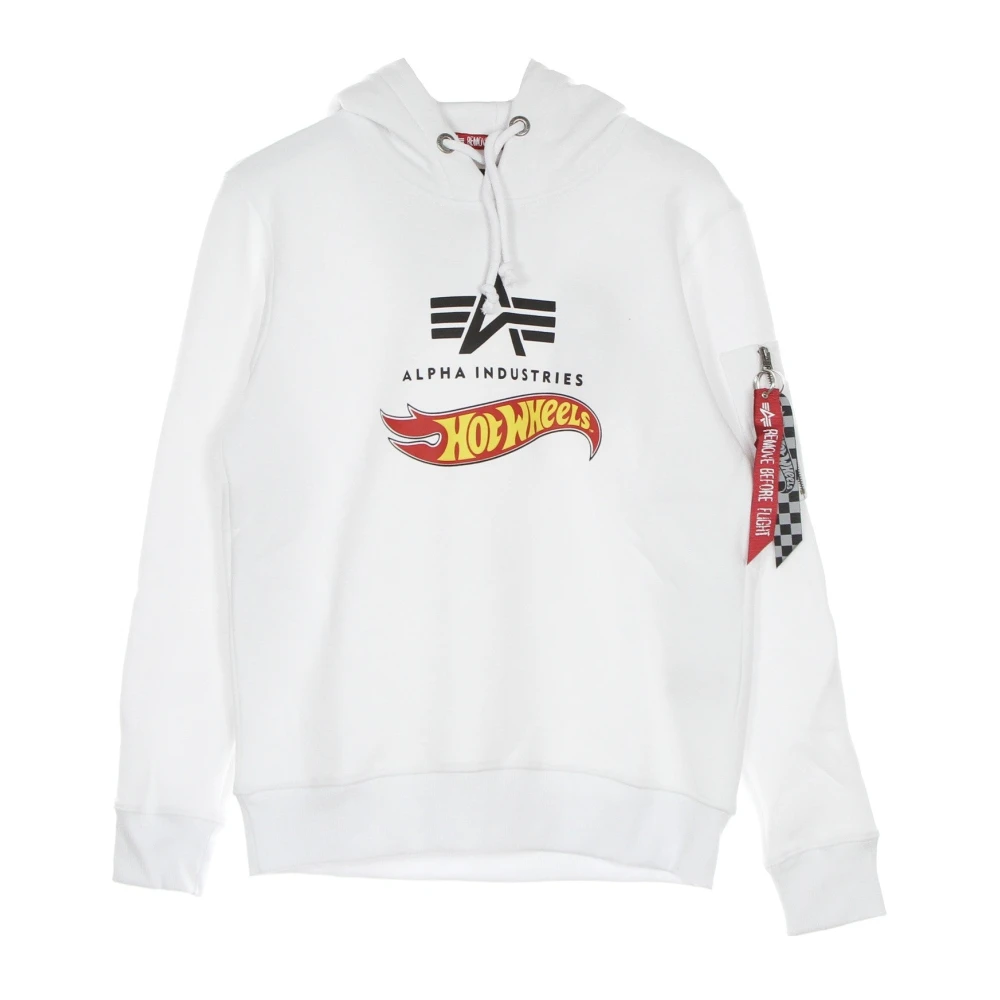 Alpha industries Hot Wheels Flag Hoody Heren Sweatshirt White Heren