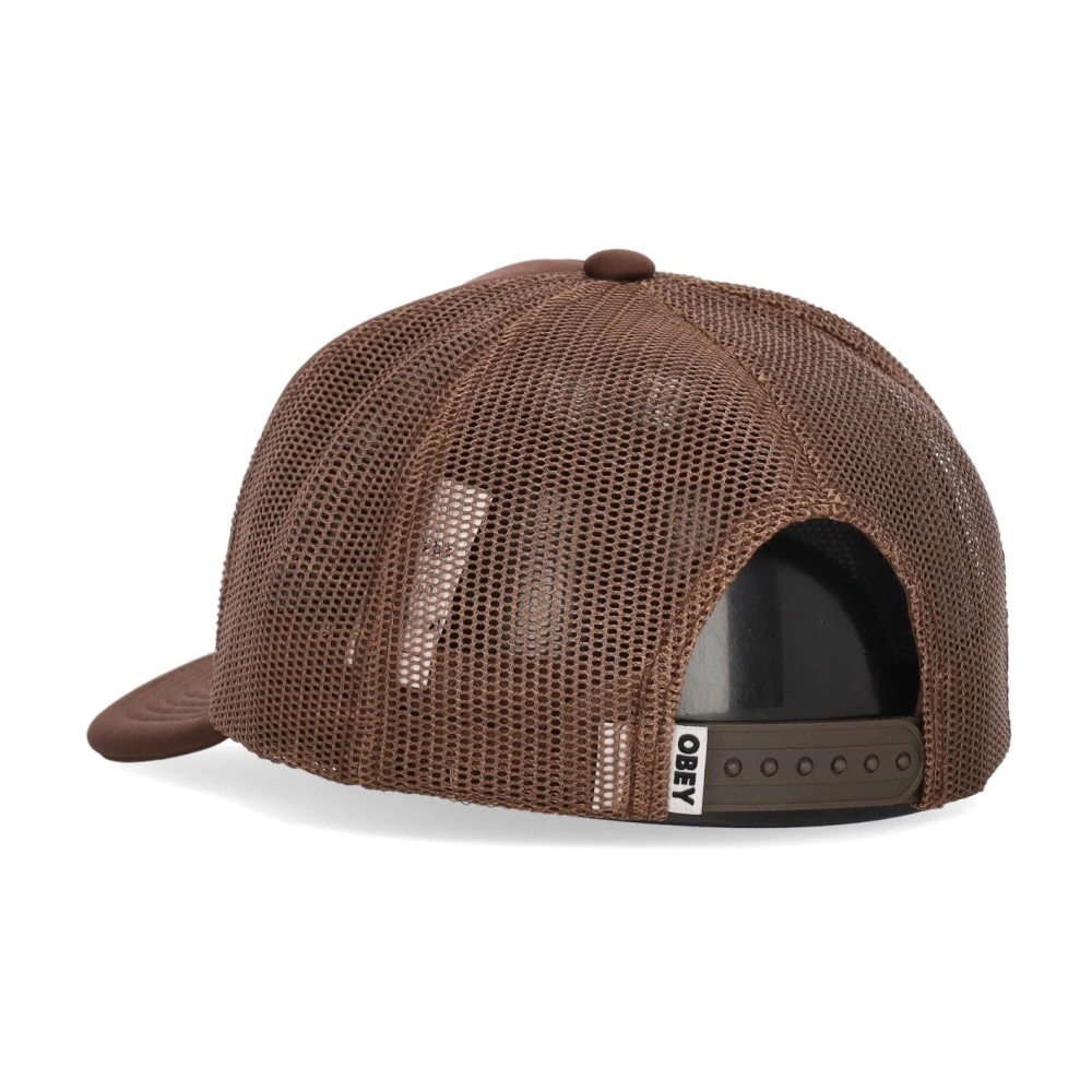 Obey Bruine gebogen klep truckerpet Brown Heren