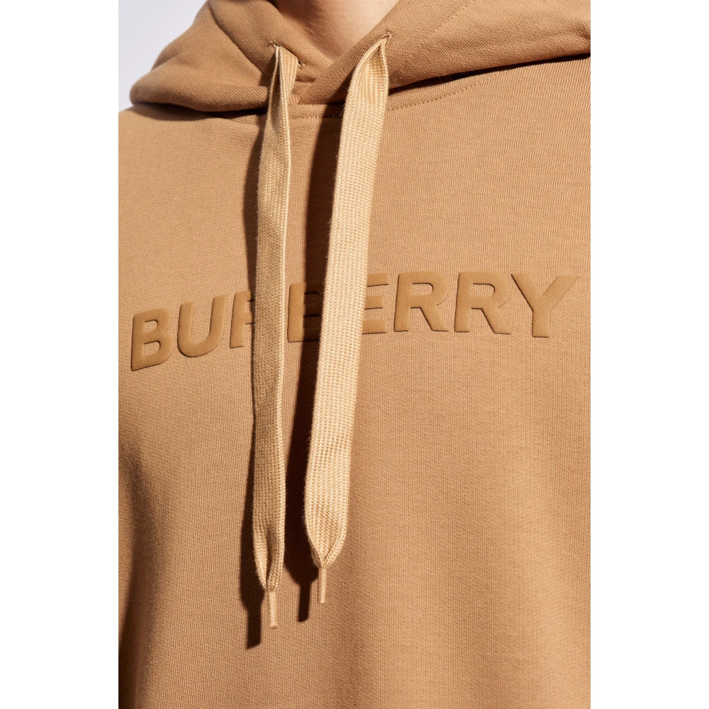 Burberry Hoodie met logo Brown Heren