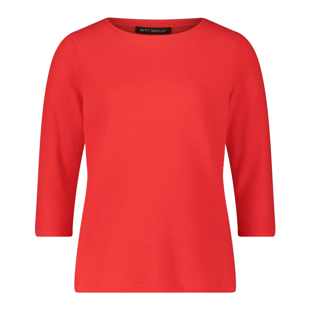 Betty Barclay Casual Shirt met Structuur Red Dames
