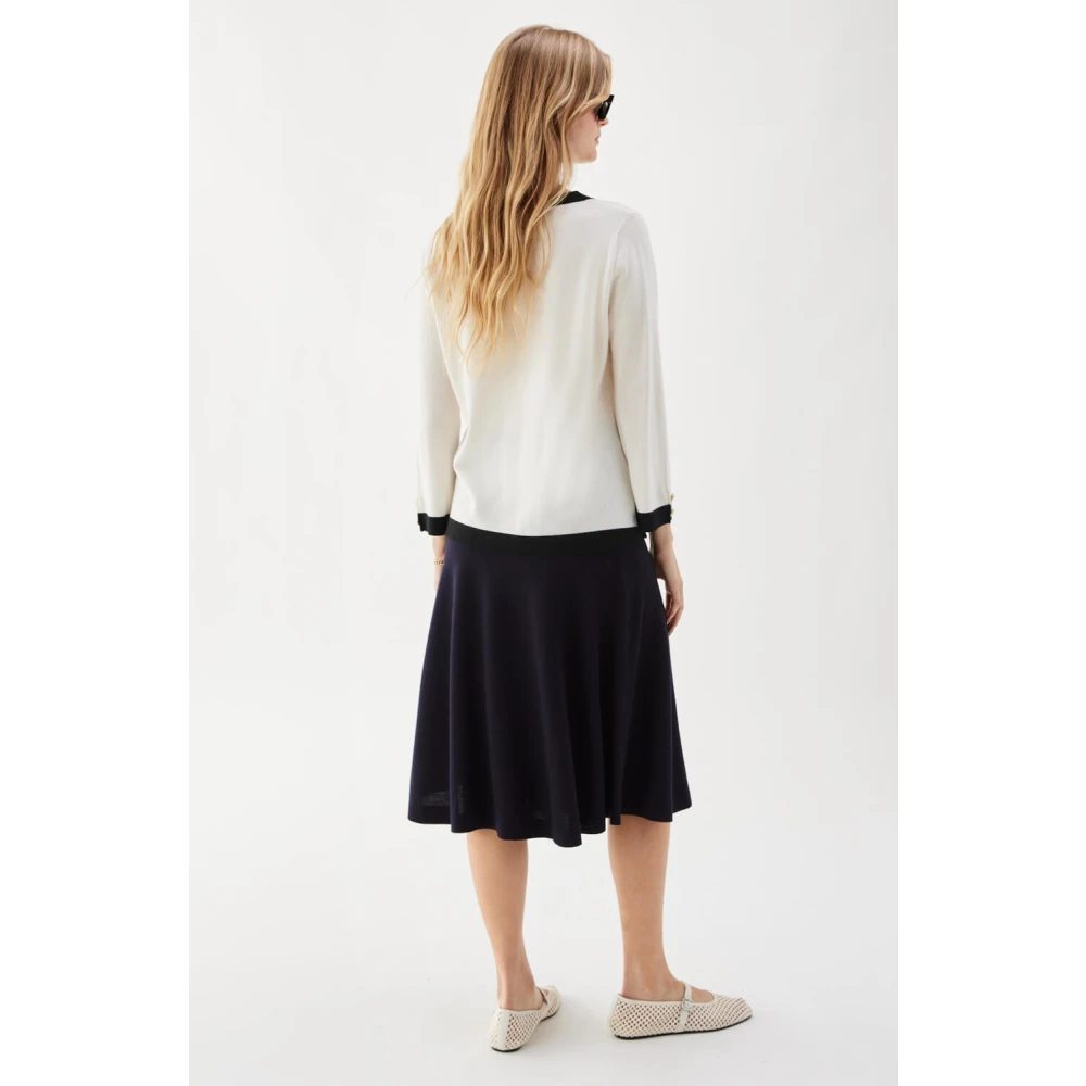 Busnel Helen Top Ecru Black Beige Dames