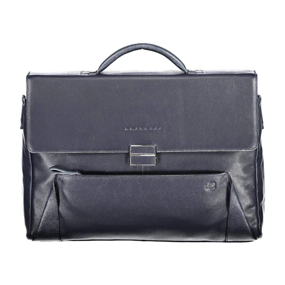 Piquadro Blauwe Heren Aktetas met Laptoptas Blue Heren