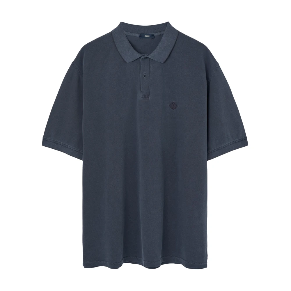Herno Men's Blue Polo Shirts, M, Stylish T-Shirts And Polos Collection