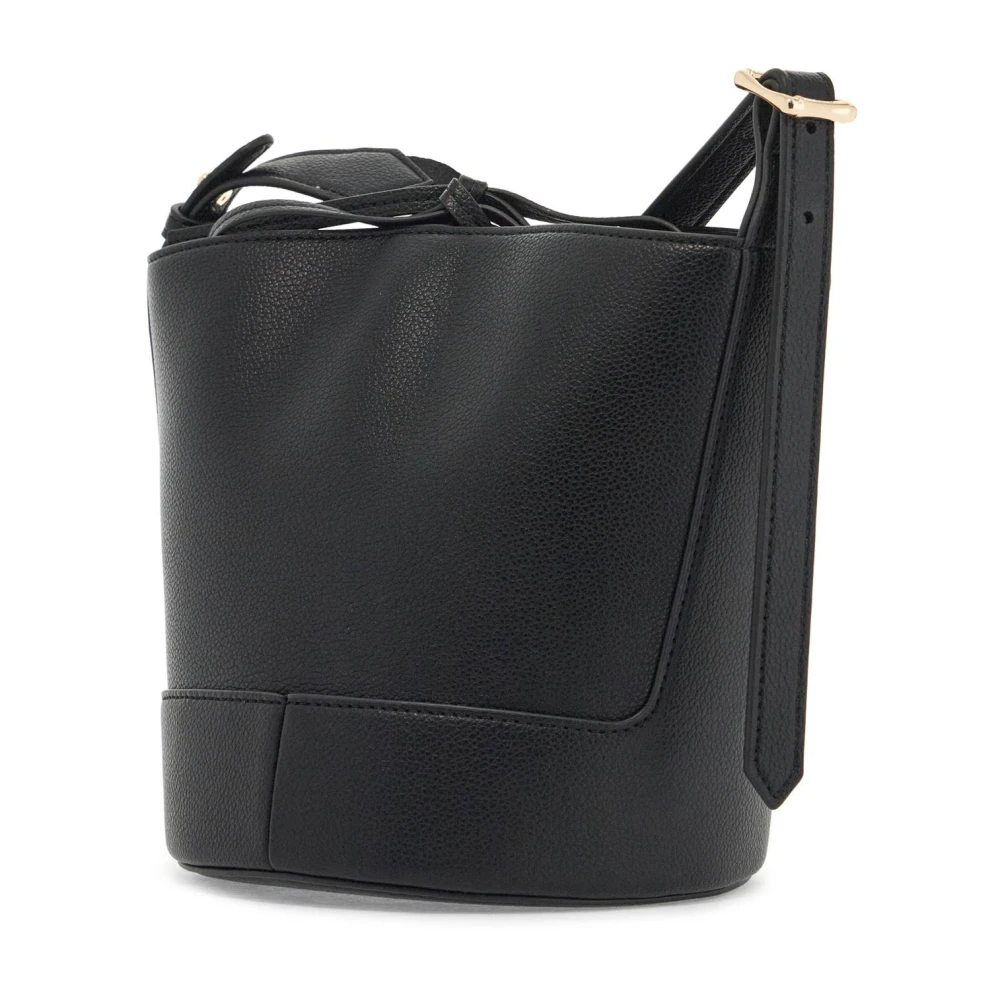 A.p.c. Hammered Eco-Leather Bucket Bag Black Dames