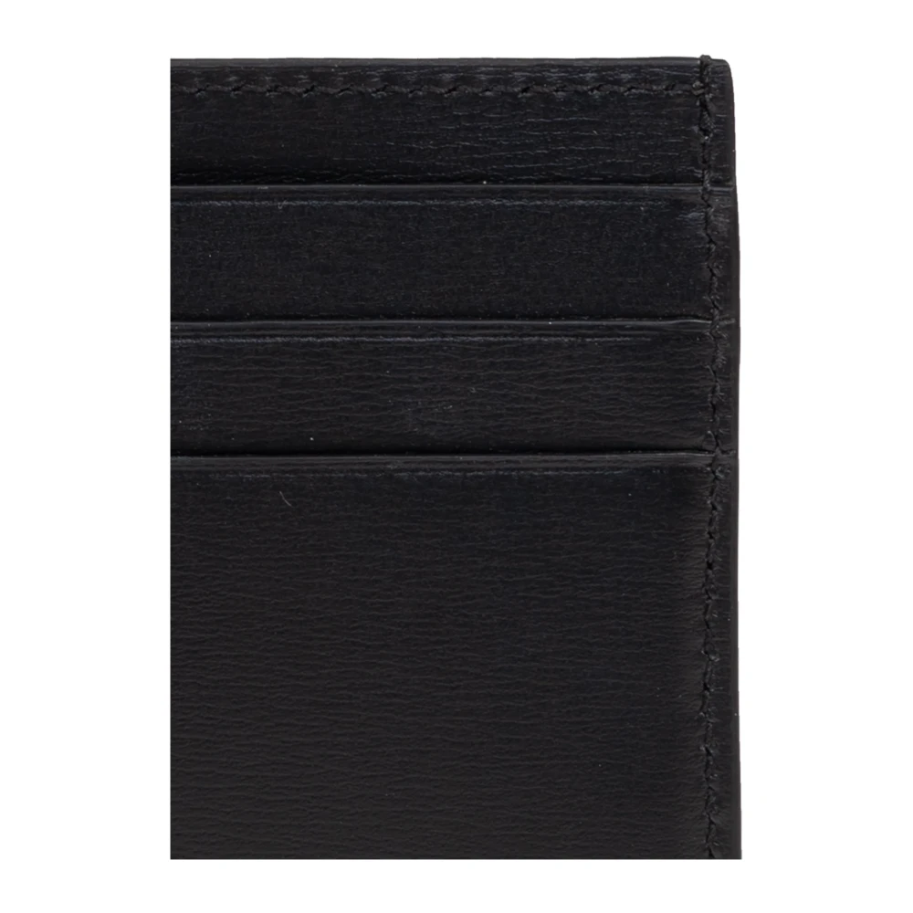 Salvatore Ferragamo Leren kaarthouder Black Heren