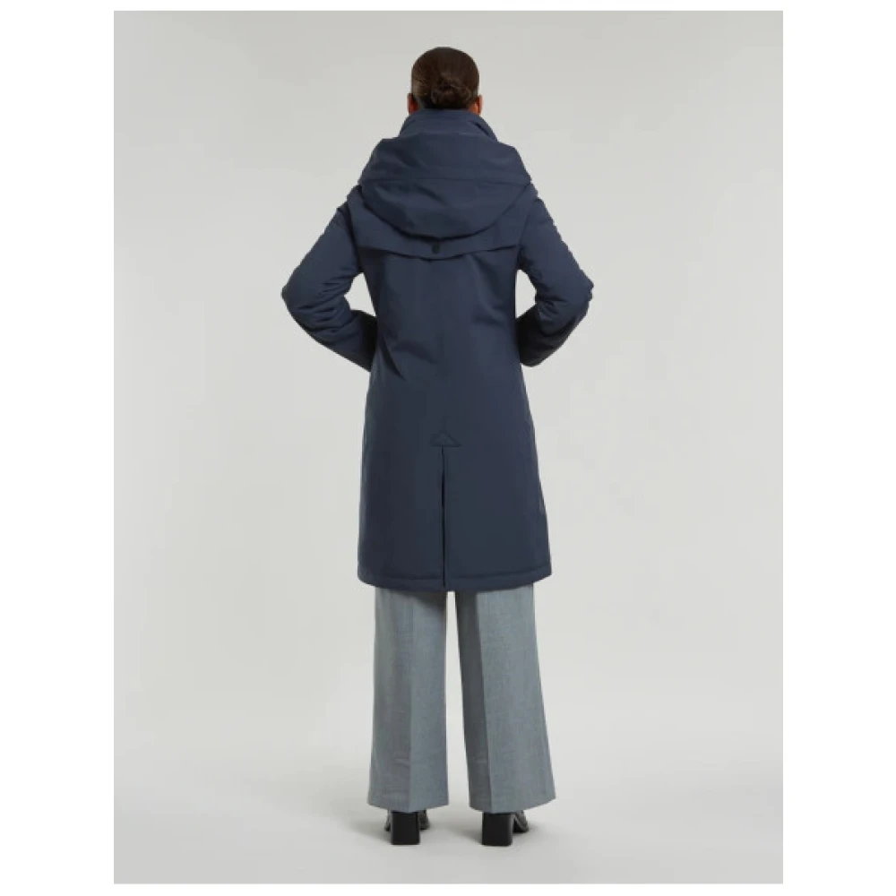 Creenstone Lange Waterdichte Parka Evanna Model Blue Dames