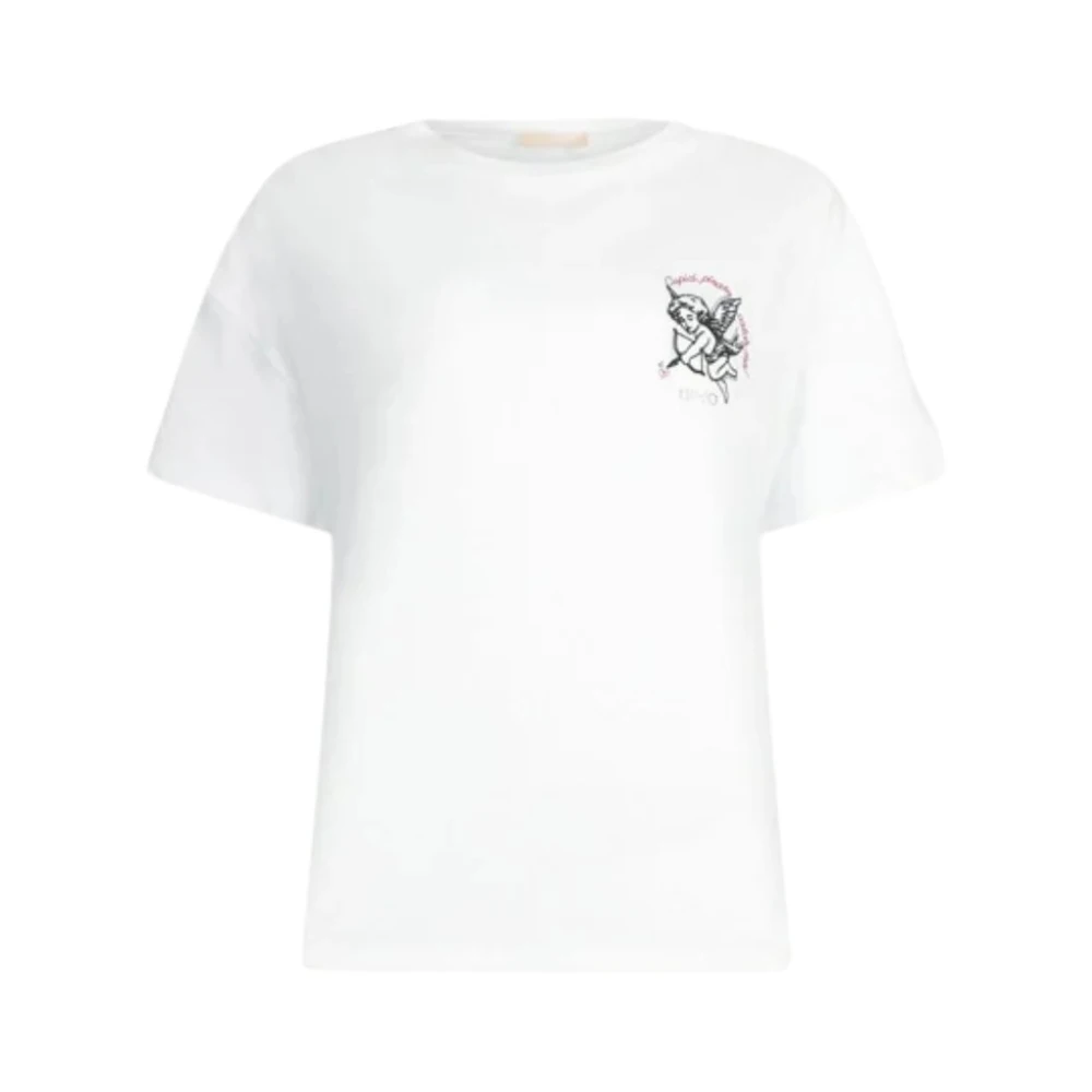 Liu Jo Vrouw Wit Tops Dames, L, Katoen, T-Shirts