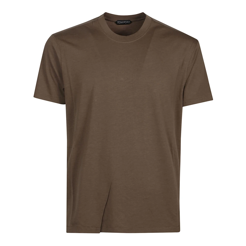 Tom Ford Casual Katoenen T-shirt Brown Heren