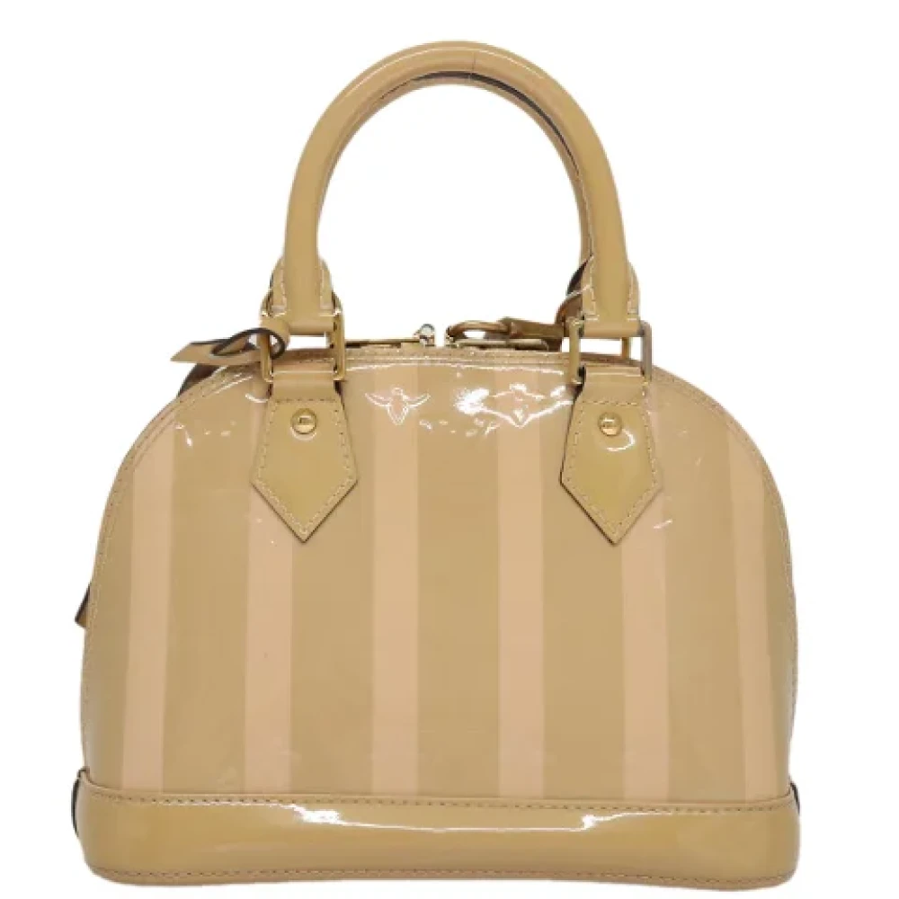 Louis Vuitton Vintage Pre-owned Leather handbags Beige Dames